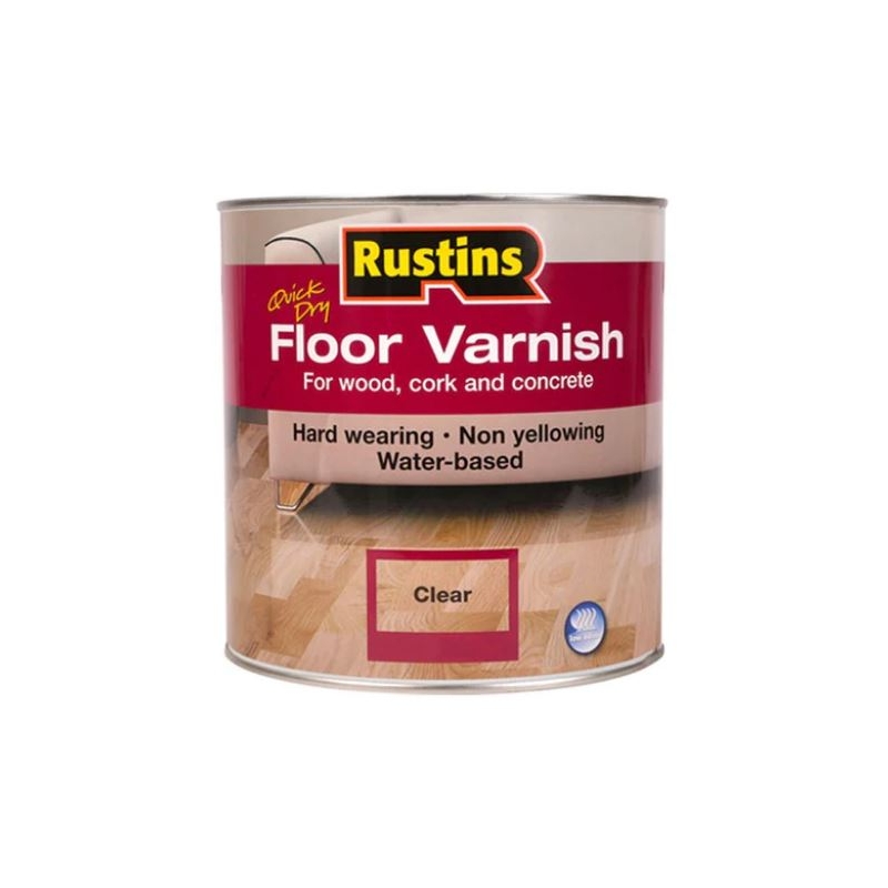 RUSTINS ACRYLIC FLOOR VARNISH GLOSS LITRE Winterstoke Decorators Supplies