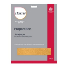 HARRIS SERIOUSLY GOOD SANDPAPER COARSE 4PACK