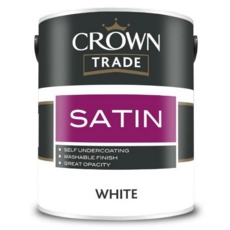 CROWN TRADE SATIN FINISH WHITE 2.5LITRE