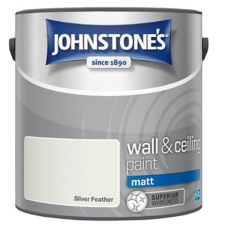 JOHNSTONE'S WALL & CEILING PAINT MATT SILVER FEATHER 2.5L