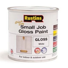RUSTINS QD SMALL JOB GLOSS WHITE 250ML