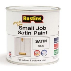 RUSTINS QD SMALL JOB WHITE 250ML SATIN