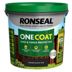 RONSEAL ONE COAT SHED & FENCE PROTECTOR TUDOR BLACK OAK 5LIT